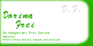 dorina frei business card